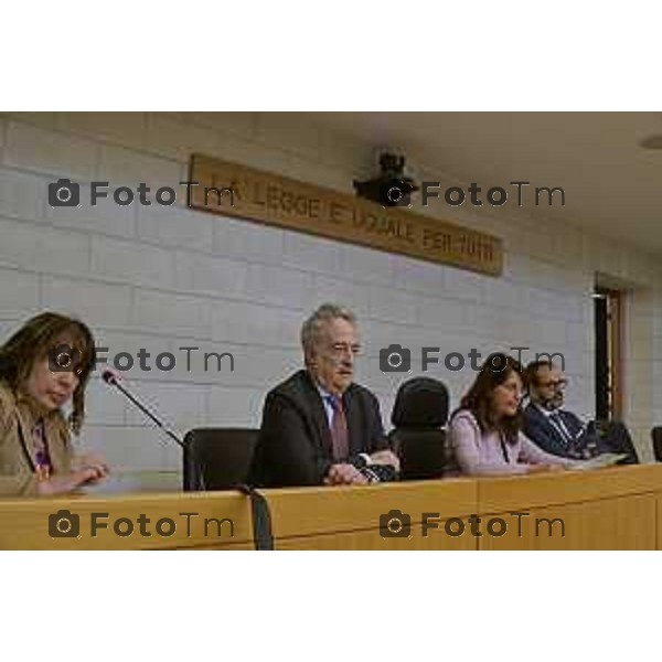 Tiziano Manzoni/LaPresse 23-5- 2025 Italia Cronaca Bergamo Bergamo Commemorazione Falcone in tribunale in corte D\'assise
