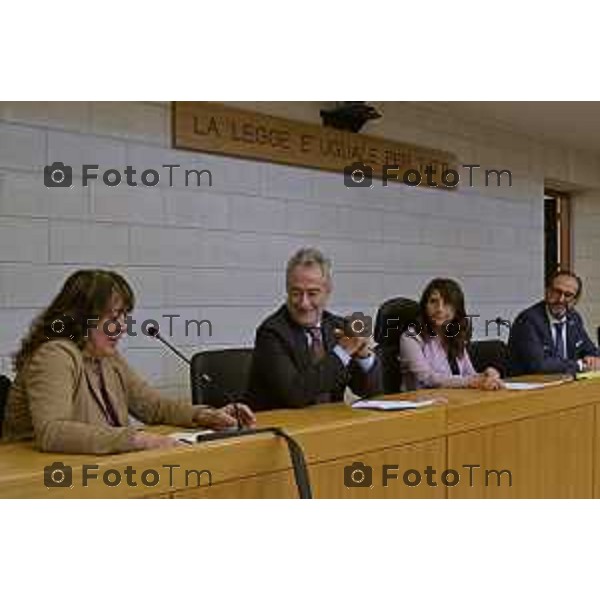 Tiziano Manzoni/LaPresse 23-5- 2025 Italia Cronaca Bergamo Bergamo Commemorazione Falcone in tribunale in corte D\'assise