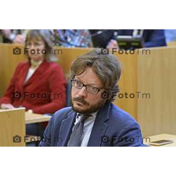 Tiziano Manzoni/LaPresse 23-5- 2025 Italia Cronaca Bergamo Bergamo Commemorazione Falcone in tribunale in corte D\'assise Marchisio Emanuele