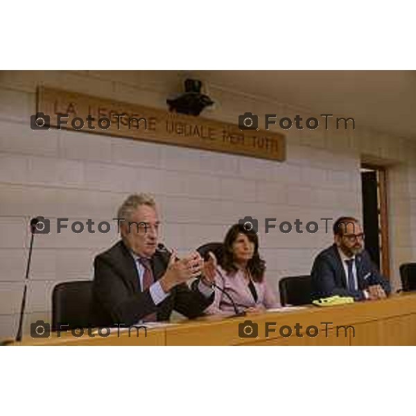 Tiziano Manzoni/LaPresse 23-5- 2025 Italia Cronaca Bergamo Bergamo Commemorazione Falcone in tribunale in corte D\'assise