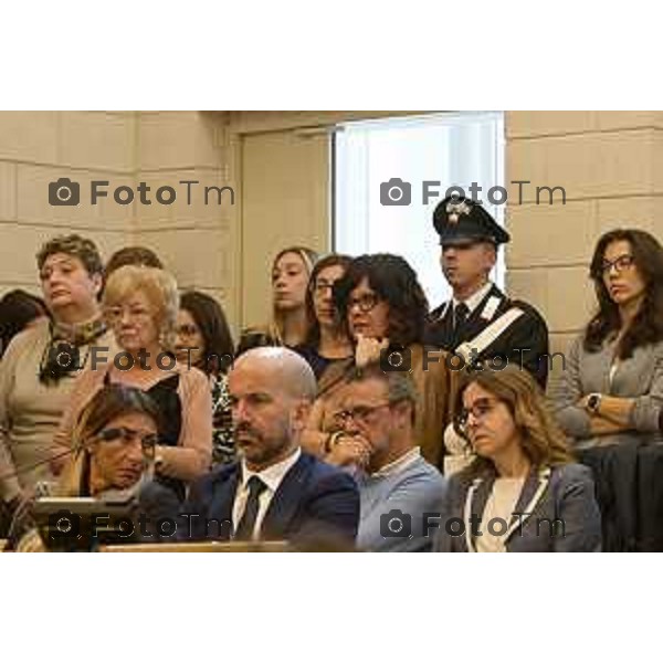 Tiziano Manzoni/LaPresse 23-5- 2025 Italia Cronaca Bergamo Bergamo Commemorazione Falcone in tribunale in corte D\'assise