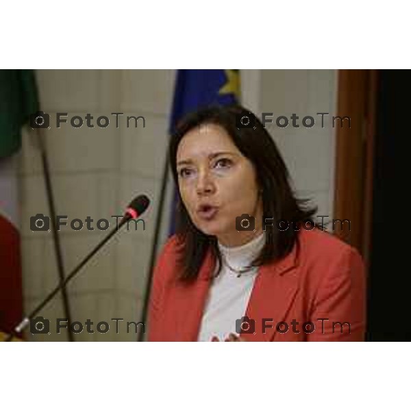 Tiziano Manzoni/LaPresse 23-5- 2025 Italia Cronaca Bergamo Bergamo Commemorazione Falcone in tribunale in corte D\'assise Emma VittorioTiziano Manzoni/LaPresse 23-5- 2025 Italia Cronaca Bergamo Bergamo Commemorazione Falcone in tribunale in corte D\'assise Emma Vittorio
