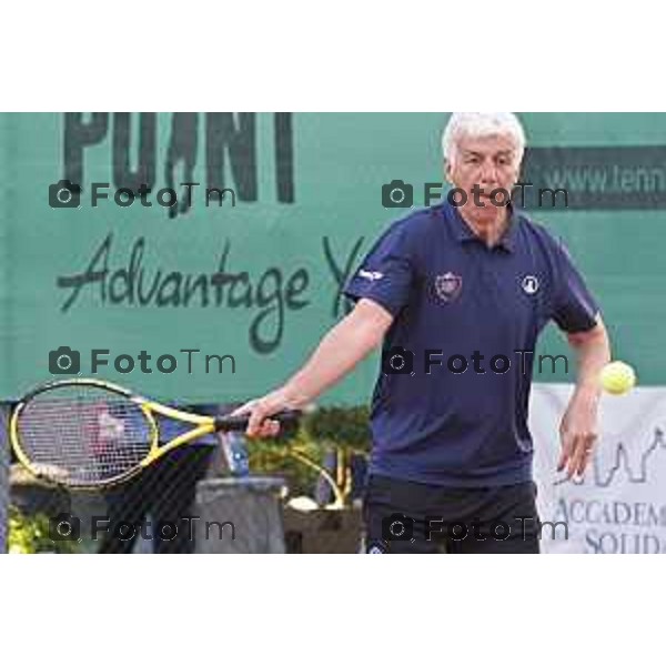 Tiziano Manzoni/LaPresse 23-5- 2025 Italia Cronaca Bergamo Bergamo Gasperini ospite dell’Accademia dello Sport De Roon e De Ketelaere