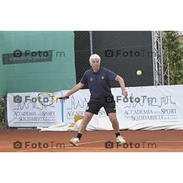 Tiziano Manzoni/LaPresse 23-5- 2025 Italia Cronaca Bergamo Bergamo Gasperini ospite dell’Accademia dello Sport De Roon e De Ketelaere