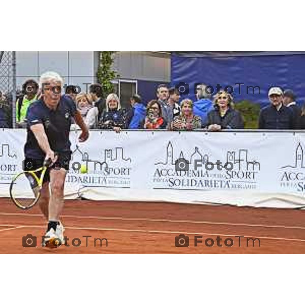 Tiziano Manzoni/LaPresse 23-5- 2025 Italia Cronaca Bergamo Bergamo Gasperini ospite dell’Accademia dello Sport De Roon e De Ketelaere