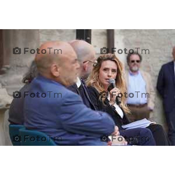 Tiziano Manzoni/LaPresse 25-5- 2025 Italia Cronaca Bergamo venticinquesimo anniversario della scomparsa di Marzio Tremaglia “Marzio: Identità, Politica, Cultura”.