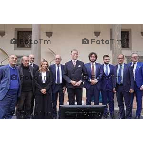 Tiziano Manzoni/LaPresse 25-5- 2025 Italia Cronaca Bergamo venticinquesimo anniversario della scomparsa di Marzio Tremaglia “Marzio: Identità, Politica, Cultura”.