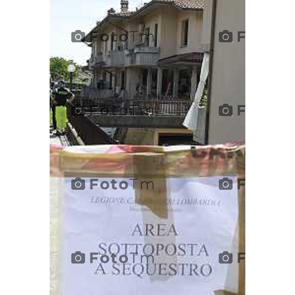 Tiziano Manzoni/LaPresse 28-5- 2025 Italia Cronaca Bagnatica Bg Esplosione villetta figa di gas il giorno dopo sopraluoghi
