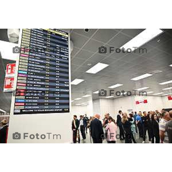 Tiziano Manzoni/LaPresse 28-5- 2025 Italia Cronaca Bergamo Inaugurazione nuova area check-in BGY Airport aeroporto di Orio Al Serio