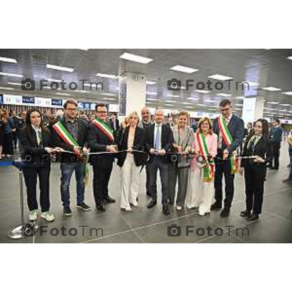 Tiziano Manzoni/LaPresse 28-5- 2025 Italia Cronaca Bergamo Inaugurazione nuova area check-in BGY Airport aeroporto di Orio Al Serio