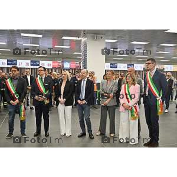 Tiziano Manzoni/LaPresse 28-5- 2025 Italia Cronaca Bergamo Inaugurazione nuova area check-in BGY Airport aeroporto di Orio Al Serio