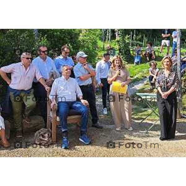 Tiziano Manzoni/LaPresse 3-6- 2025 Italia Cronaca Bergamo parco apistico valle della biodiversità Astino
