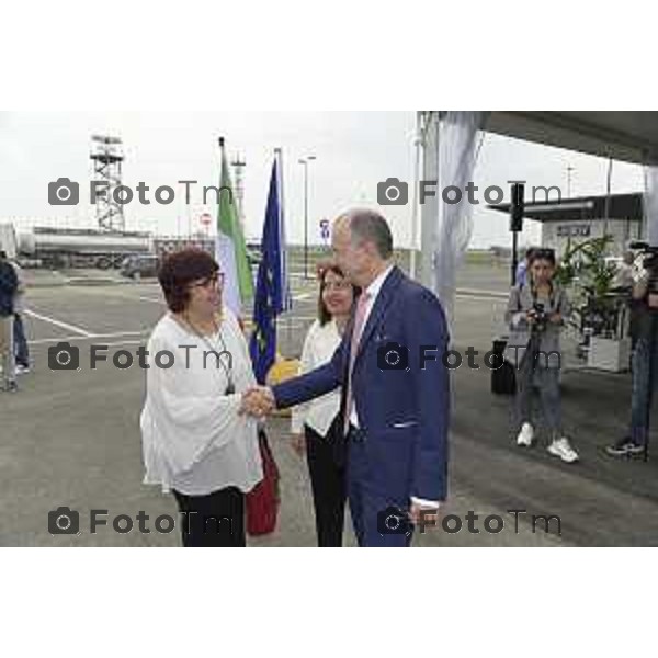 Tiziano Manzoni/LaPresse 4-6- 2025 Italia Cronaca Inaugurazione uffici Agenzia delle Dogane e dei Monopoli Parco Logistico Aeroporto Milano Bergamo