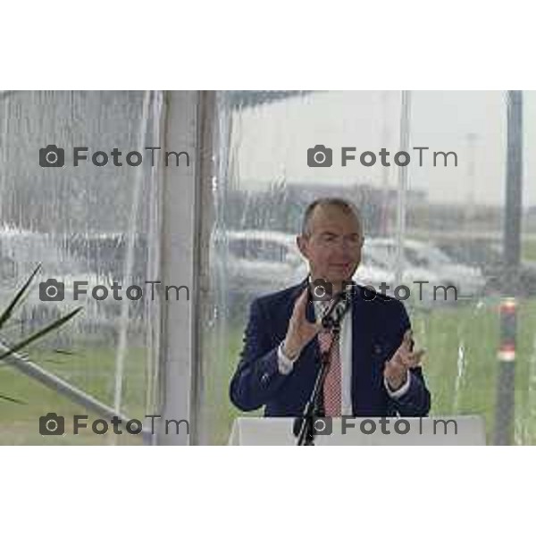 Tiziano Manzoni/LaPresse 4-6- 2025 Italia Cronaca Inaugurazione uffici Agenzia delle Dogane e dei Monopoli Parco Logistico Aeroporto Milano Bergamo