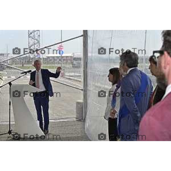 Tiziano Manzoni/LaPresse 4-6- 2025 Italia Cronaca Inaugurazione uffici Agenzia delle Dogane e dei Monopoli Parco Logistico Aeroporto Milano Bergamo