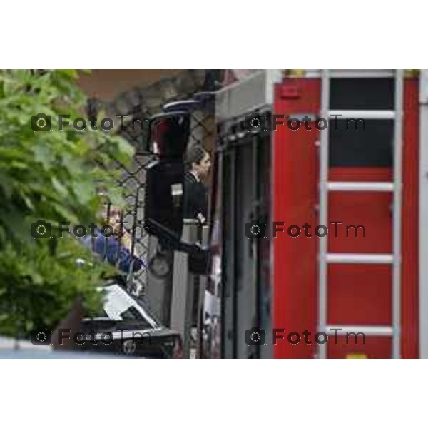 Tiziano Manzoni/LaPresse 5-6- 2025 Italia Cronaca Bergamo Cene Omicidio suicidio Rubens Bertocchi spara e uccide la moglie Elena Belloli.