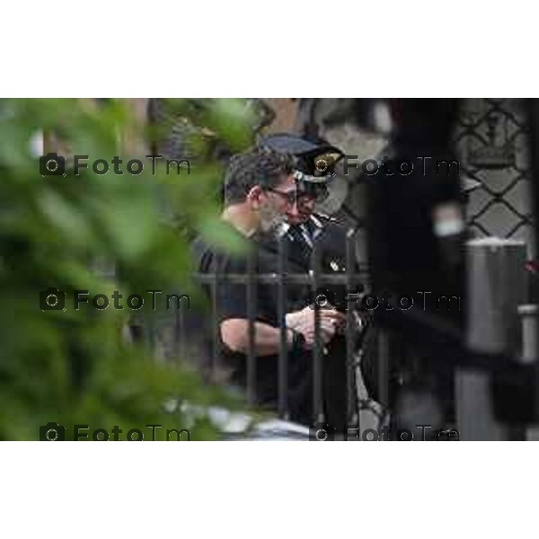 Tiziano Manzoni/LaPresse 5-6- 2025 Italia Cronaca Bergamo Cene Omicidio suicidio Rubens Bertocchi spara e uccide la moglie Elena Belloli.