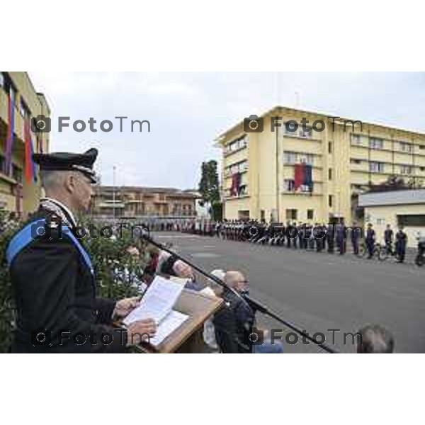 Tiziano Manzoni/LaPresse 5-6 2025 Italia Cronaca BergamoBergamo Fest dell\'arma dei carabinieri Raffaella Latorraca