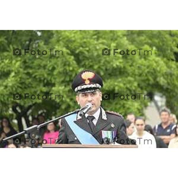 Tiziano Manzoni/LaPresse 5-6 2025 Italia Cronaca BergamoBergamo Fest dell\'arma dei carabinieri Raffaella Latorraca