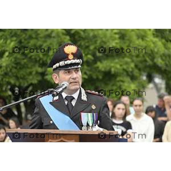 Tiziano Manzoni/LaPresse 5-6 2025 Italia Cronaca BergamoBergamo Fest dell\'arma dei carabinieri Raffaella Latorraca
