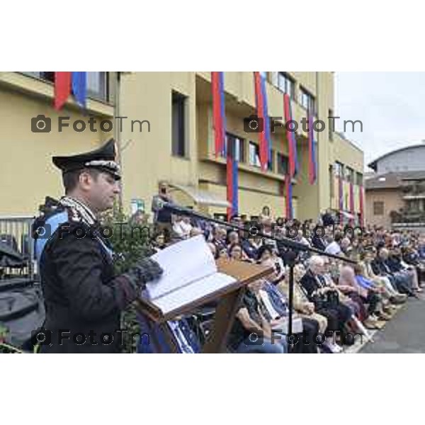 Tiziano Manzoni/LaPresse 5-6 2025 Italia Cronaca BergamoBergamo Fest dell\'arma dei carabinieri Raffaella Latorraca