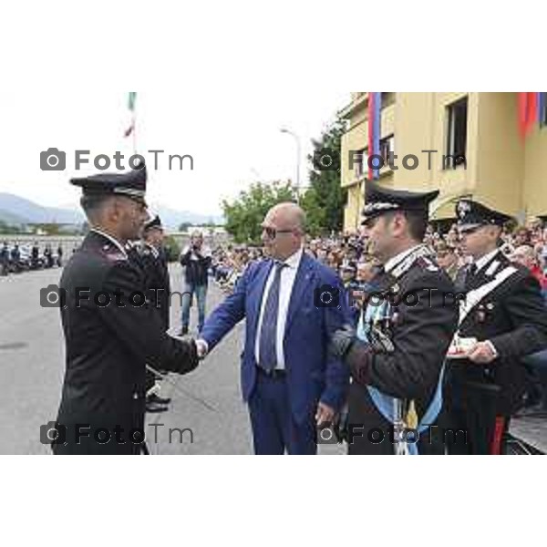 Tiziano Manzoni/LaPresse 5-6 2025 Italia Cronaca BergamoBergamo Fest dell\'arma dei carabinieri Raffaella Latorraca