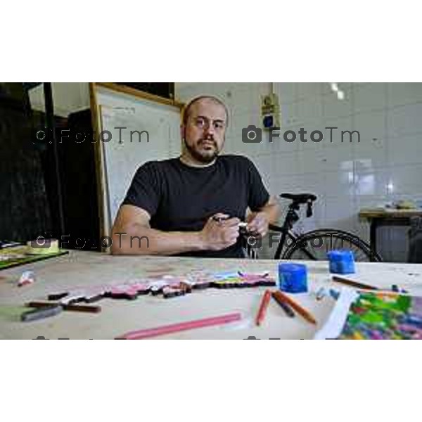 Tiziano Manzoni/LaPresse 7-6- 2025 Italia Cronaca Grassobio Bergamo Intervista all’artista Andrea Mastrovito