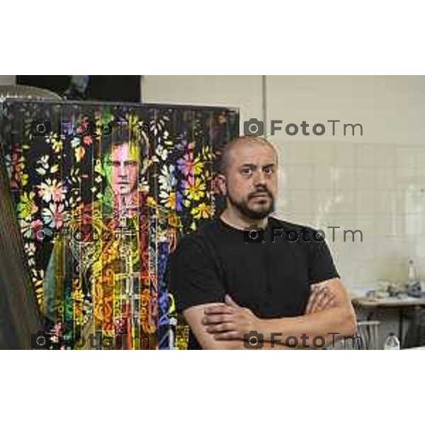 Tiziano Manzoni/LaPresse 7-6- 2025 Italia Cronaca Grassobio Bergamo Intervista all’artista Andrea Mastrovito
