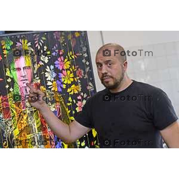 Tiziano Manzoni/LaPresse 7-6- 2025 Italia Cronaca Grassobio Bergamo Intervista all’artista Andrea Mastrovito