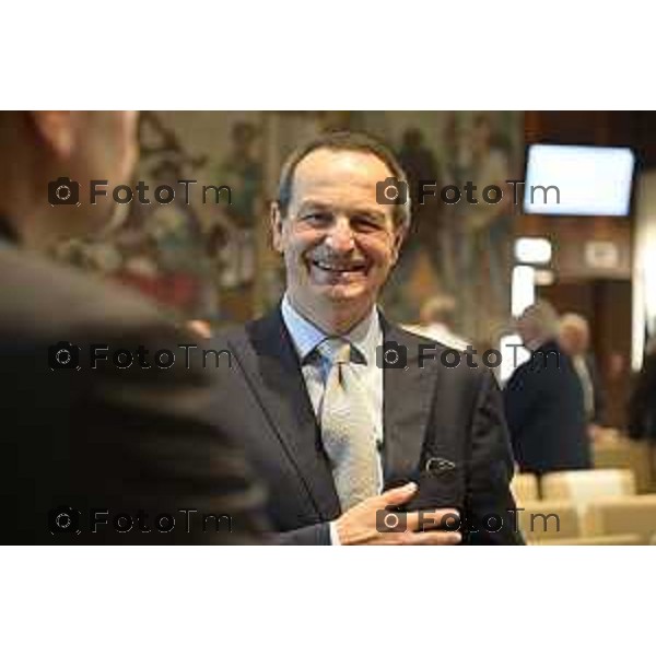 Tiziano Manzoni/LaPresse 10-6- 2025 Italia Cronaca Bergamo Seduta di insediamento del nuovo Presidente Camera di Commercio Bg Zambonelli