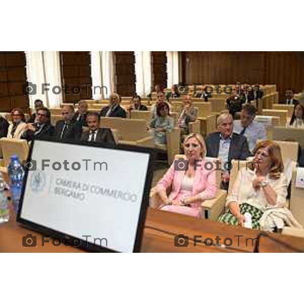 Tiziano Manzoni/LaPresse 10-6- 2025 Italia Cronaca Bergamo Seduta di insediamento del nuovo Presidente Camera di Commercio Bg Zambonelli