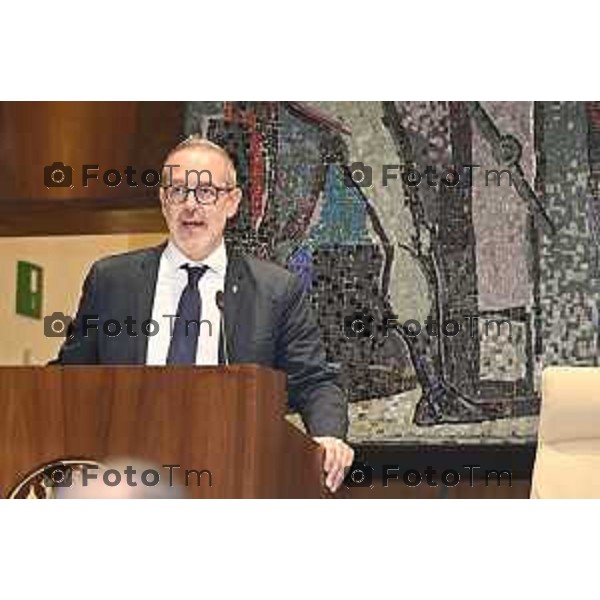 Tiziano Manzoni/LaPresse 10-6- 2025 Italia Cronaca Bergamo Seduta di insediamento del nuovo Presidente Camera di Commercio Bg Zambonelli