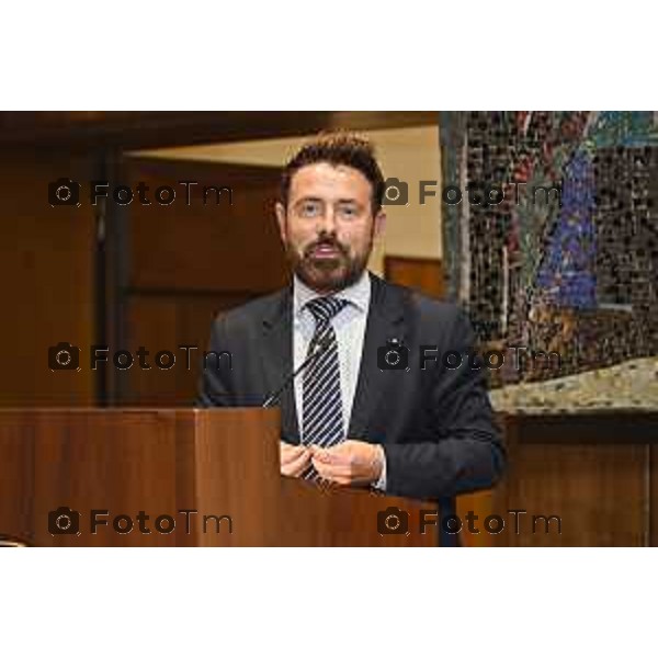 Tiziano Manzoni/LaPresse 10-6- 2025 Italia Cronaca Bergamo Seduta di insediamento del nuovo Presidente Camera di Commercio Bg Zambonelli