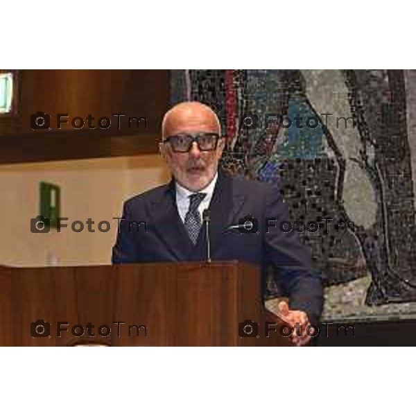 Tiziano Manzoni/LaPresse 10-6- 2025 Italia Cronaca Bergamo Seduta di insediamento del nuovo Presidente Camera di Commercio Bg Zambonelli