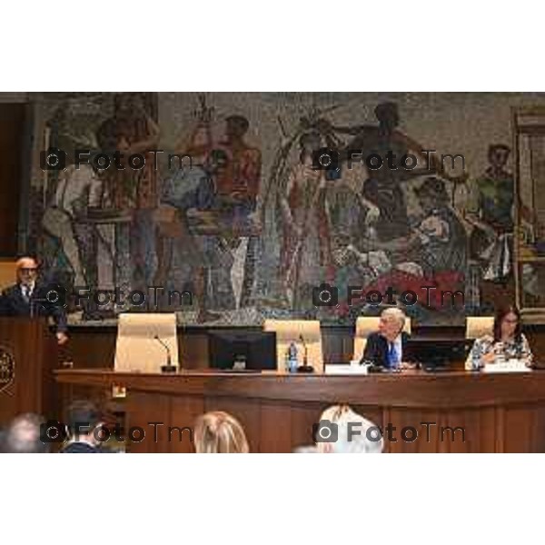 Tiziano Manzoni/LaPresse 10-6- 2025 Italia Cronaca Bergamo Seduta di insediamento del nuovo Presidente Camera di Commercio Bg Zambonelli