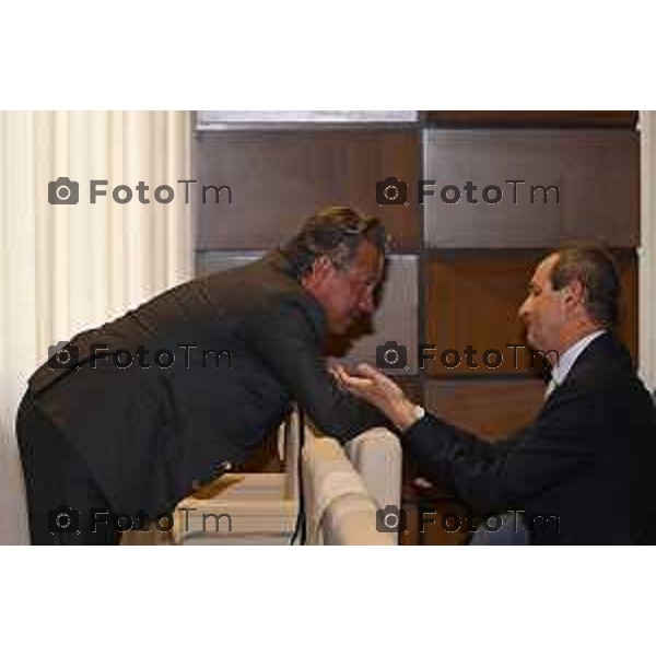 Tiziano Manzoni/LaPresse 10-6- 2025 Italia Cronaca Bergamo Seduta di insediamento del nuovo Presidente Camera di Commercio Bg Zambonelli