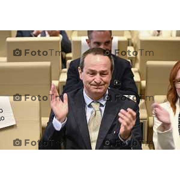 Tiziano Manzoni/LaPresse 10-6- 2025 Italia Cronaca Bergamo Seduta di insediamento del nuovo Presidente Camera di Commercio Bg Zambonelli