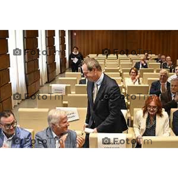 Tiziano Manzoni/LaPresse 10-6- 2025 Italia Cronaca Bergamo Seduta di insediamento del nuovo Presidente Camera di Commercio Bg Zambonelli
