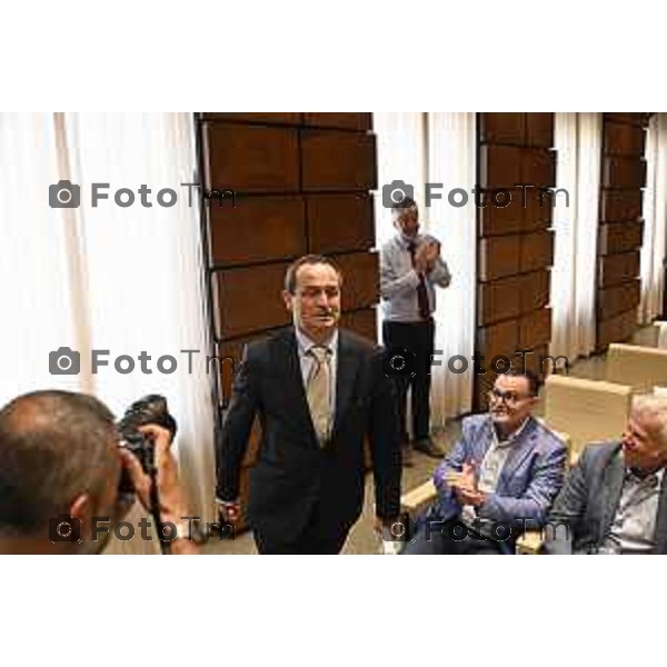 Tiziano Manzoni/LaPresse 10-6- 2025 Italia Cronaca Bergamo Seduta di insediamento del nuovo Presidente Camera di Commercio Bg Zambonelli
