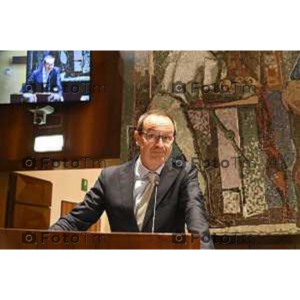 Tiziano Manzoni/LaPresse 10-6- 2025 Italia Cronaca Bergamo Seduta di insediamento del nuovo Presidente Camera di Commercio Bg Zambonelli