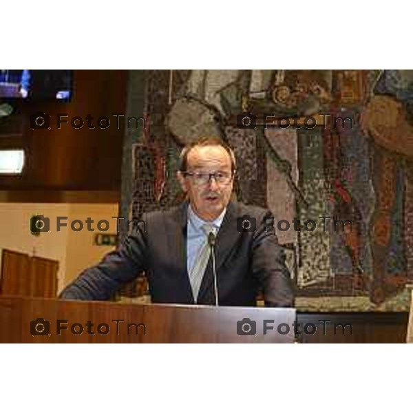 Tiziano Manzoni/LaPresse 10-6- 2025 Italia Cronaca Bergamo Seduta di insediamento del nuovo Presidente Camera di Commercio Bg Zambonelli
