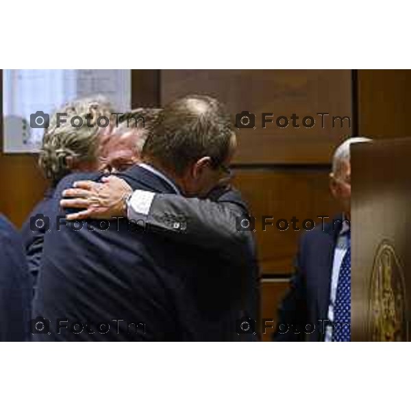 Tiziano Manzoni/LaPresse 10-6- 2025 Italia Cronaca Bergamo Seduta di insediamento del nuovo Presidente Camera di Commercio Bg Zambonelli