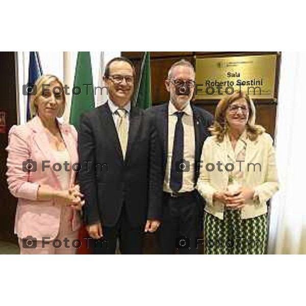Tiziano Manzoni/LaPresse 10-6- 2025 Italia Cronaca Bergamo Seduta di insediamento del nuovo Presidente Camera di Commercio Bg Zambonelli
