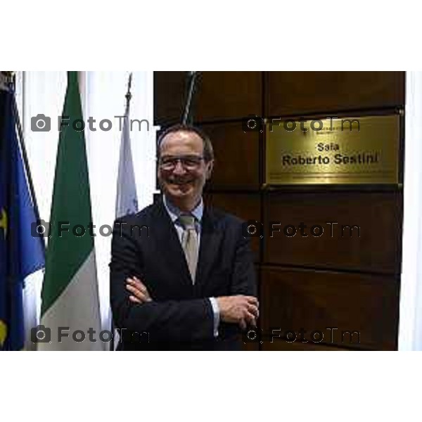 Tiziano Manzoni/LaPresse 10-6- 2025 Italia Cronaca Bergamo Seduta di insediamento del nuovo Presidente Camera di Commercio Bg Zambonelli