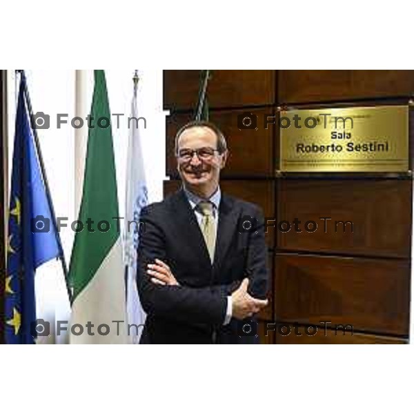 Tiziano Manzoni/LaPresse 10-6- 2025 Italia Cronaca Bergamo Seduta di insediamento del nuovo Presidente Camera di Commercio Bg Zambonelli
