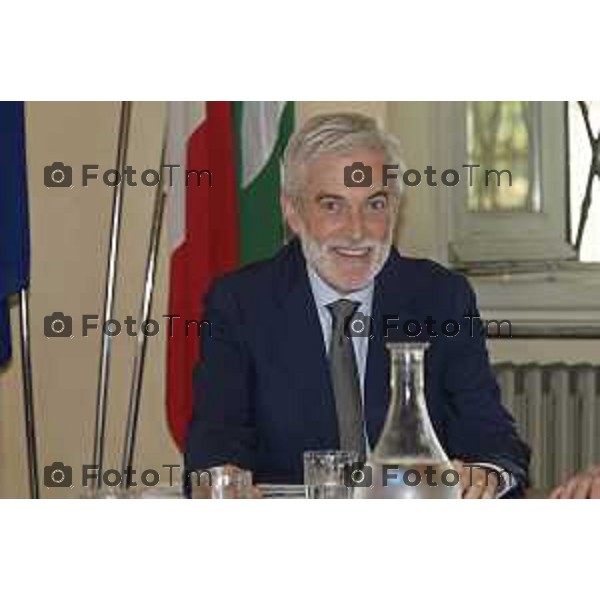 Tiziano Manzoni/LaPresse 14-6- 2025 Italia Cronaca Bergamo Bergamo conferenza stampa per presentare risultati e prospettive del primo anno di mandato. Sindaca Elena Carnevali e la Giunta comunale.