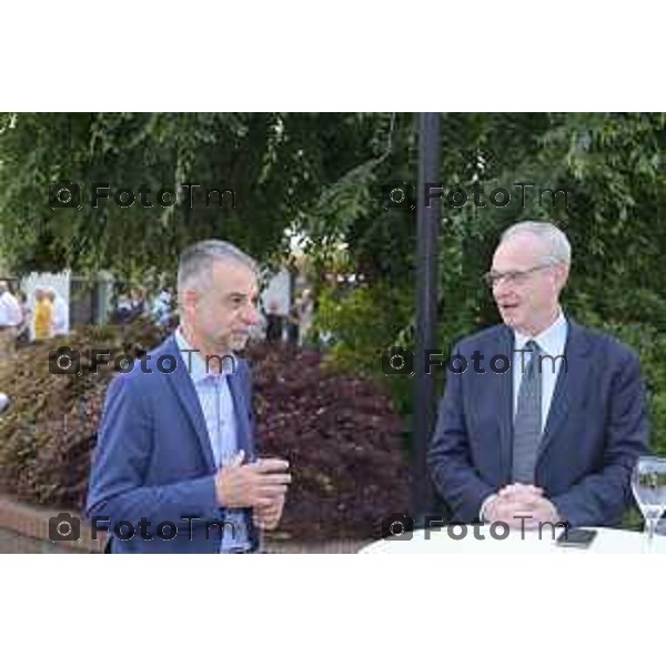 Tiziano Manzoni/LaPresse 13-6 2025 Italia Cronaca BergamoSolidarieta Oncologia Sociale SOS D\'Alessio Andrea cena annuale