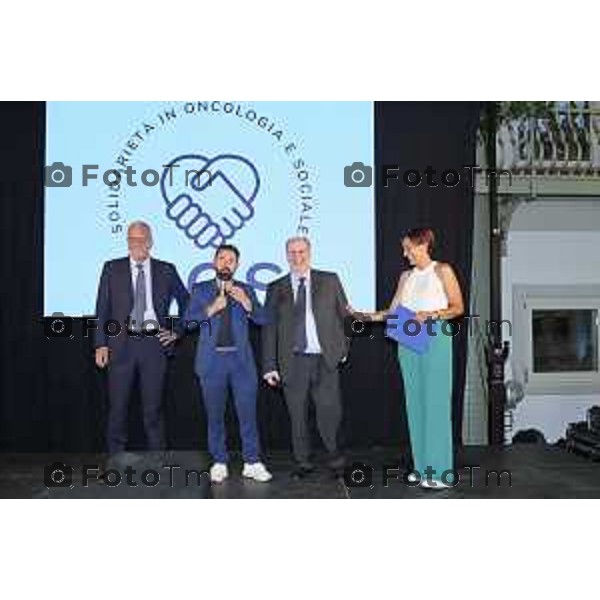 Tiziano Manzoni/LaPresse 13-6 2025 Italia Cronaca BergamoSolidarieta Oncologia Sociale SOS D\'Alessio Andrea cena annuale