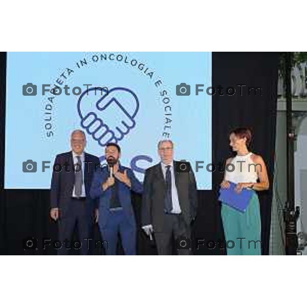 Tiziano Manzoni/LaPresse 13-6 2025 Italia Cronaca BergamoSolidarieta Oncologia Sociale SOS D\'Alessio Andrea cena annuale