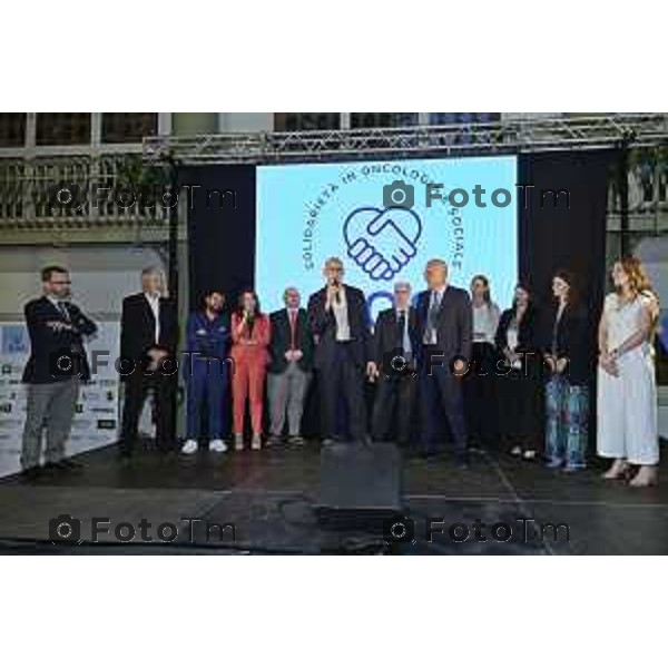 Tiziano Manzoni/LaPresse 13-6 2025 Italia Cronaca BergamoSolidarieta Oncologia Sociale SOS D\'Alessio Andrea cena annuale